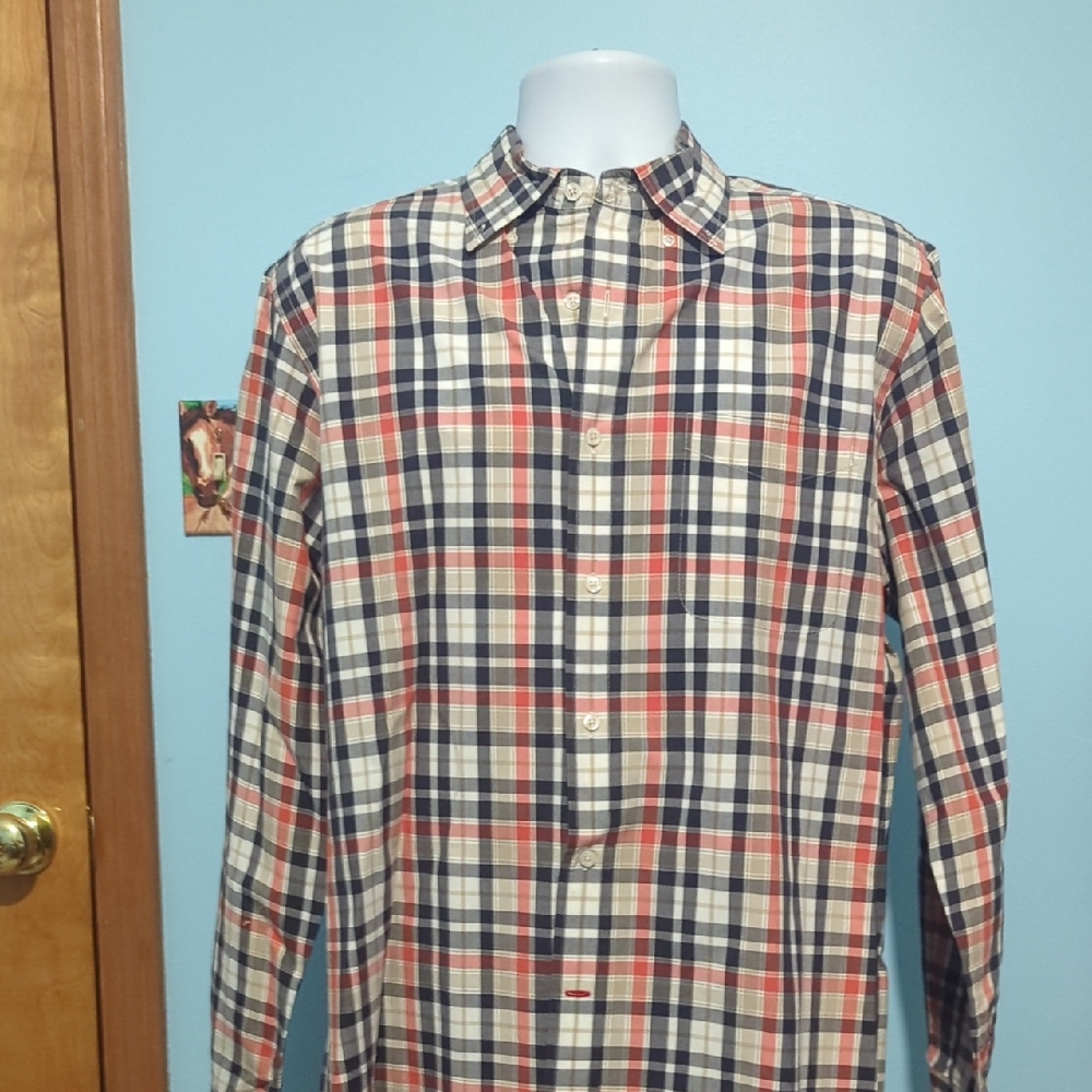 Daniel Cremieux Red and Blue Plaid Shirt